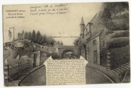 DOMFRONT - Route De Ronde Et Entrée Du Château. - Domfront