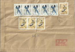 CHINA 2012– LARGE COVER REGISTERED FROM CHINA  TO SPAIN W 9 STSOF BIRDS (4) OF 1+(5) OF 2 POSTM DEC 2 2012 RE:LAR71 - Andere & Zonder Classificatie