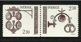 ● SVEZIA - 1981 - INSEGNE - N.°  1140 / 41 ** , Serie Completa N.° Al Verso  -  Cat. ? €  -  Lotto 125 - Neufs