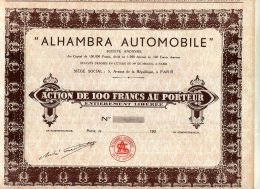 ACCION "ALHAMBRA AUTOMOBILE" - Automobilismo
