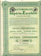 ACCION "AUTOMOBILES IMPERIA-EXCELSIOR" - Automobilismo