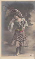 WALERY- PARIS MARIGNY THEATRE ACTRESS, HAND COLOURED, OLD PHOTO POSTCARD - Walery