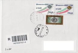 ITALIA ~ Storia Postale ~ Busta Del 2013 ~ { 2009 - 0,60 € • Busta Che Spicca Il Volo - Prestampata Poste - Raccomand. } - 2011-20: Marcophilia