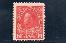 CANADA 1911-6 * - Neufs