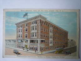 HOTEL BELVEDERE  ,  Open All The Year  ,  ATLANTIC  CITY  , N. J.   (Carte Couleur) - Atlantic City