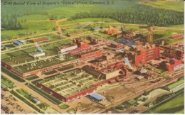 Camden SC South Carolina, DuPont Orlon Plant Industry Factory, C1930s/40s Vintage Linen Postcard - Camden
