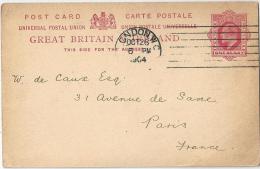 Postcard  London - Paris         1904 - Briefe U. Dokumente