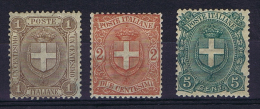 Italy: 1896 Sa 65 -67 , MH/* - Mint/hinged