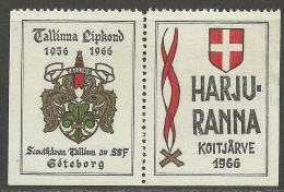 Estland Estonia Estonie 1966 Pfadfinder Boy Scouts Scouting MNH - Unused Stamps
