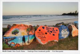Hastings River Breakwall Grafitti, Port Macquarie, North Coast, New South Wales - Gottschalk Unused - Port Macquarie