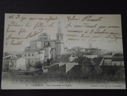 LAMBESC (Bouches-du-Rhône) - Vue D'ensemble Et L'Eglise - Voyagée - Lambesc