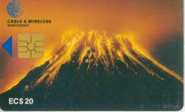 TELECARTE MONTSERRAT VOLCAN 20$ - Volcans