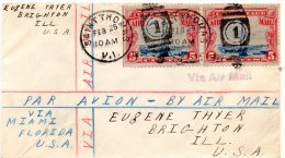 St Thomas VI 1930 Air Mail Cover To USA - 1c. 1918-1940 Covers