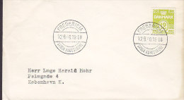 Denmark Sonderstempel FREDERICIA Dansk Købestævne 1960 Cover Brief Waves Wellenlinien Stamp - Storia Postale