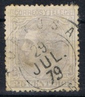 Sello15 Cts Alfonso XII, Fechador Trebol TORTOSA (tarragona) Num 204 º - Used Stamps