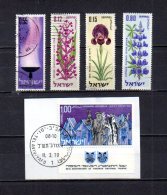 Israel   1970  .-   Y&T Nº    405 - 406 - 407/409 - Gebruikt (zonder Tabs)