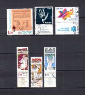 Israel   1973  .-   Y&T Nº    517 - 519 - 520 - 527/529 - Gebruikt (zonder Tabs)