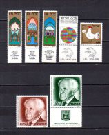 Israel   1974  .-   Y&T Nº    556/558 - 559/560 - 561/562 - Usati (senza Tab)