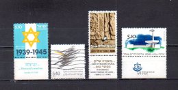 Israel   1979   .-   Y&T  Nº   731 - 732 - 733 - 734 - Used Stamps (without Tabs)