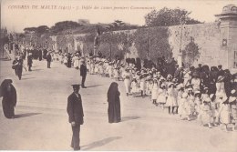 ¤¤  -   7   -  Congrès De MALTE En 1913   -   Défilé Des 12000 Premiers Communiants     -  ¤¤ - Malta