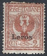 1912 EGEO LERO AQUILA 2 CENT MH * - RR11727 - Aegean (Lero)