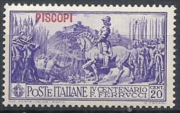 1930 EGEO PISCOPI FERRUCCI 20 CENT MNH ** - RR11733 - Ägäis (Piscopi)