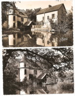 DORDIVES -LE MOULIN DE LANCAY-2 CARTES POSTALES-1952 - Dordives