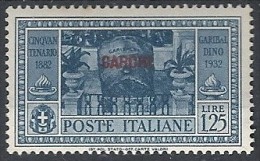 1932 EGEO CARCHI GARIBALDI 1,25 LIRE MH * - RR11736 - Aegean (Carchi)