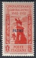 1932 EGEO PATMO GARIBALDI 2,55 LIRE MH * - RR11739 - Egée (Patmo)