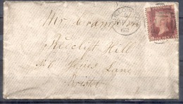 Lettre  SEUL Sur LETTRE  Cachet CULLOMPTON Le 16 AP 1868 Pour BRISTOL - Briefe U. Dokumente