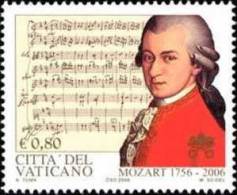 CITTA' DEL VATICANO - VATIKAN STATE - ANNO 2006 -  250° ANNIVERSARIO DELLA NASCITA  DI W.A. MOZART ** MNH - Ungebraucht