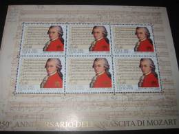 VATICANO - BENEDETTO XVI - ANNO 2006 - BF MOZART - Unused Stamps