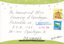 Japan Airmail Deluxe TACHIKAWA 2000 Cover To Denmark - Covers & Documents