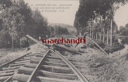 SOMME GUERRE DE 1914 DESTRUCTION D UNE VOIE FERREE SUR LE NORD PRES DE PECQUIGNY Editeur AR - Picquigny