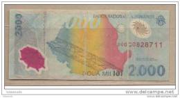 Romania - Banconota Plastificata Circolata Da 2000 Lei - 1999 - - Roemenië