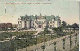 METZ General Kommando Color Palais Du General Commandant 1.2.1908 Gelaufen - Lothringen