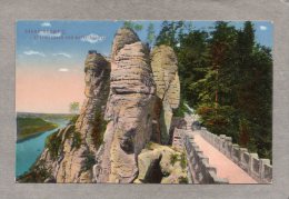 40063     Germania,   Sachs.  Schweiz -  Basteifelsen  Und  Basteibrucke,  NV - Bastei (sächs. Schweiz)