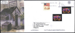 Mailed Cover (letter) With Stamps Celebrate 2011 Flag  From  USA US - Brieven En Documenten
