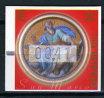 2002 - VATICANO - VATIKAN - Sass. Nr. 13C FRANC. AUTOMATICI Con Fili Di Seta - MNH - Stamps Mint - Nuovi