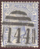 Grossbritanien 1880 Mi#59 WZ11 Stempel # 144 - Usati