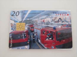 Switzerland Chip Card, Fireman,used - Feuerwehr