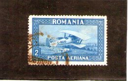 1928 - Avion Y&T No P.A. 2A  ( Lignes Verticales ) - Used Stamps