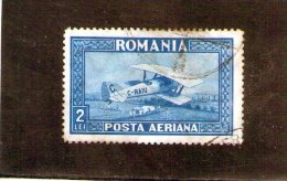 1928 - Avion Y&T No P.A. 2B  (lignes Horizontales ) - Used Stamps