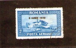 1930 - Avion Avec Surcharge 8 IUNIE Y&T P.A. 5B  (horizontales) - Used Stamps