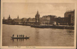 Germany-Postcard 1911written-Mulheim On The Rhine,  Section Port-2/scans - Mülheim A. D. Ruhr