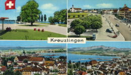 KREUZLINGEN - THURGOVIE - SUISSE - SCHWEIZ - PEU COURANTE CPSM MULTIVUES DE 1963. - Kreuzlingen