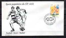 2868  FDC 20e Siècle  FOOTBALL - 1991-2000