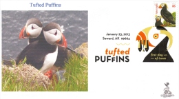 Tufted Puffins First Day Cover, W/ Digital Color Pictorial (DCP) Cancel, From Toad Hall Covers! - 2011-...