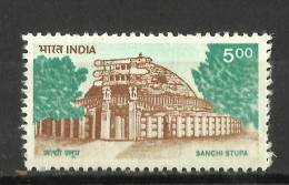 INDIA, 1994, Definitives, (Definitive )   Sanchi Stupa,  Light Brown, Watermark Upright,.     MNH,(**) - Unused Stamps