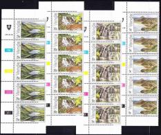 Venda - 1981 - Lakes And Waterfalls - Complete Set Control Blocks MNH - Agua